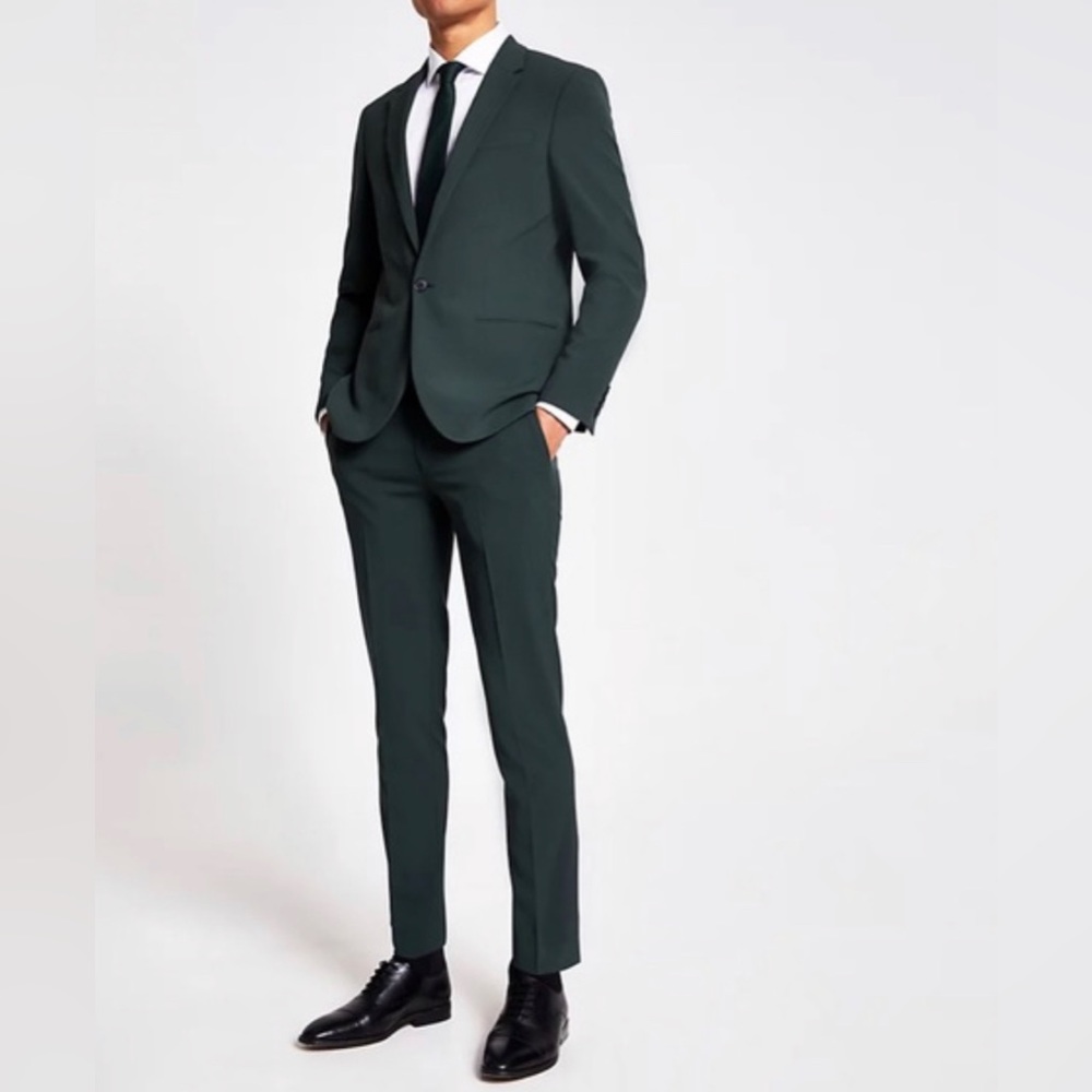 River Island Men’s Green Wedding Suit